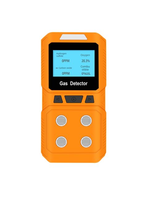 Four-in-one gas detector oxygen combustible hydrogen sulfide analyzer voice-based toxic and harmful gas detector
