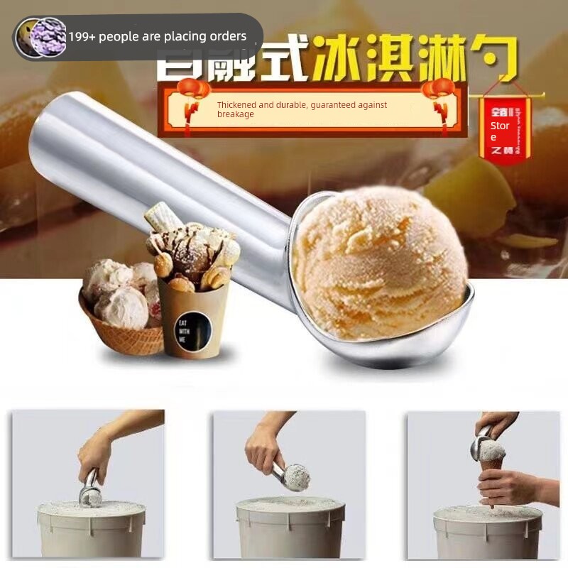 Self-Melting Ice Cream Melon Baller Ice Cream Spoon Ball Player Creative Commercial For Home Food Grade Scoop Ice Cream Spoon