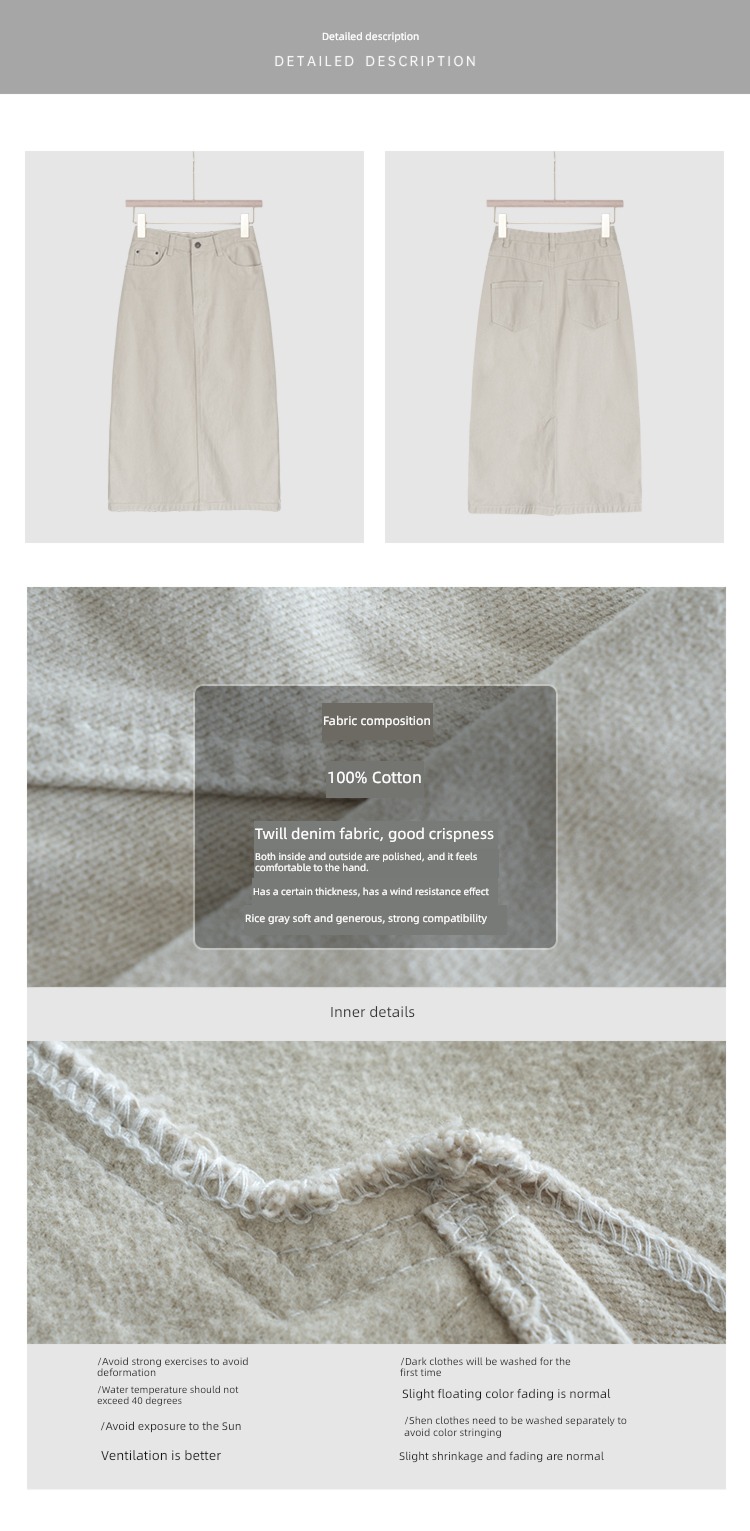 Sleepy rabbit Self heating twill Middle-skirt winter work clothes