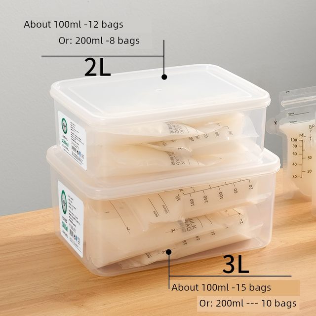Breast milk refrigeration box refrigerator milk storage box sealed box breast milk freezing storage box food grade storage and fresh storage box sorting