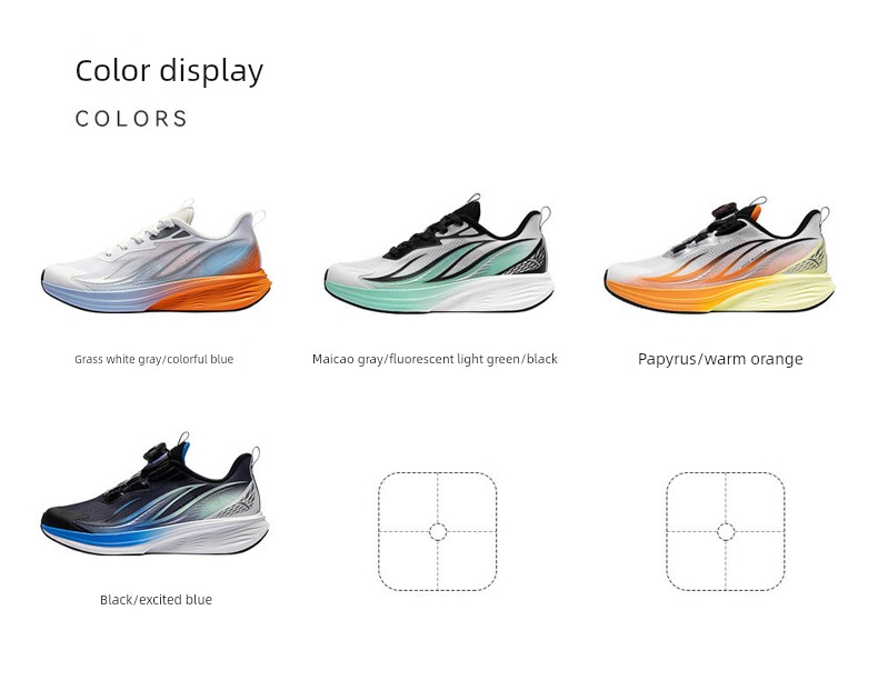 Anta Children's Hydrogen Running 3 Running Shoes 2026 Autumn New Running Sports Shoes for Students and Older Children Breathable Mesh — 14
