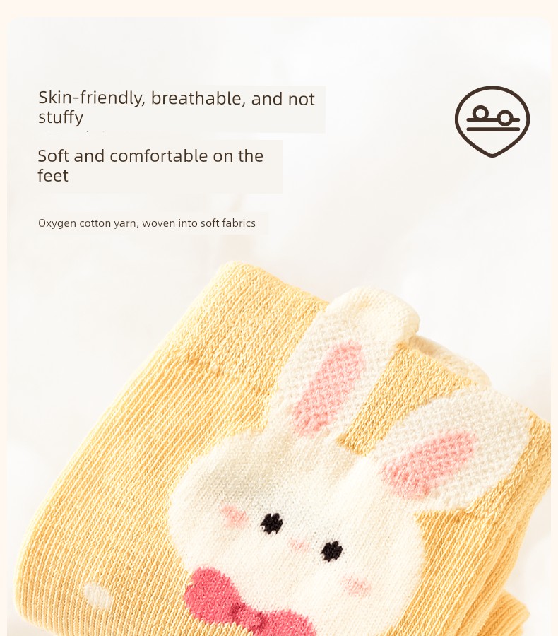 Children's Socks, Pure Cotton Socks, Girls' Baby Autumn Thin Breathable Long Socks, Little Girls' High Tube Autumn Cotton Socks, Kidsren's Socks — 7