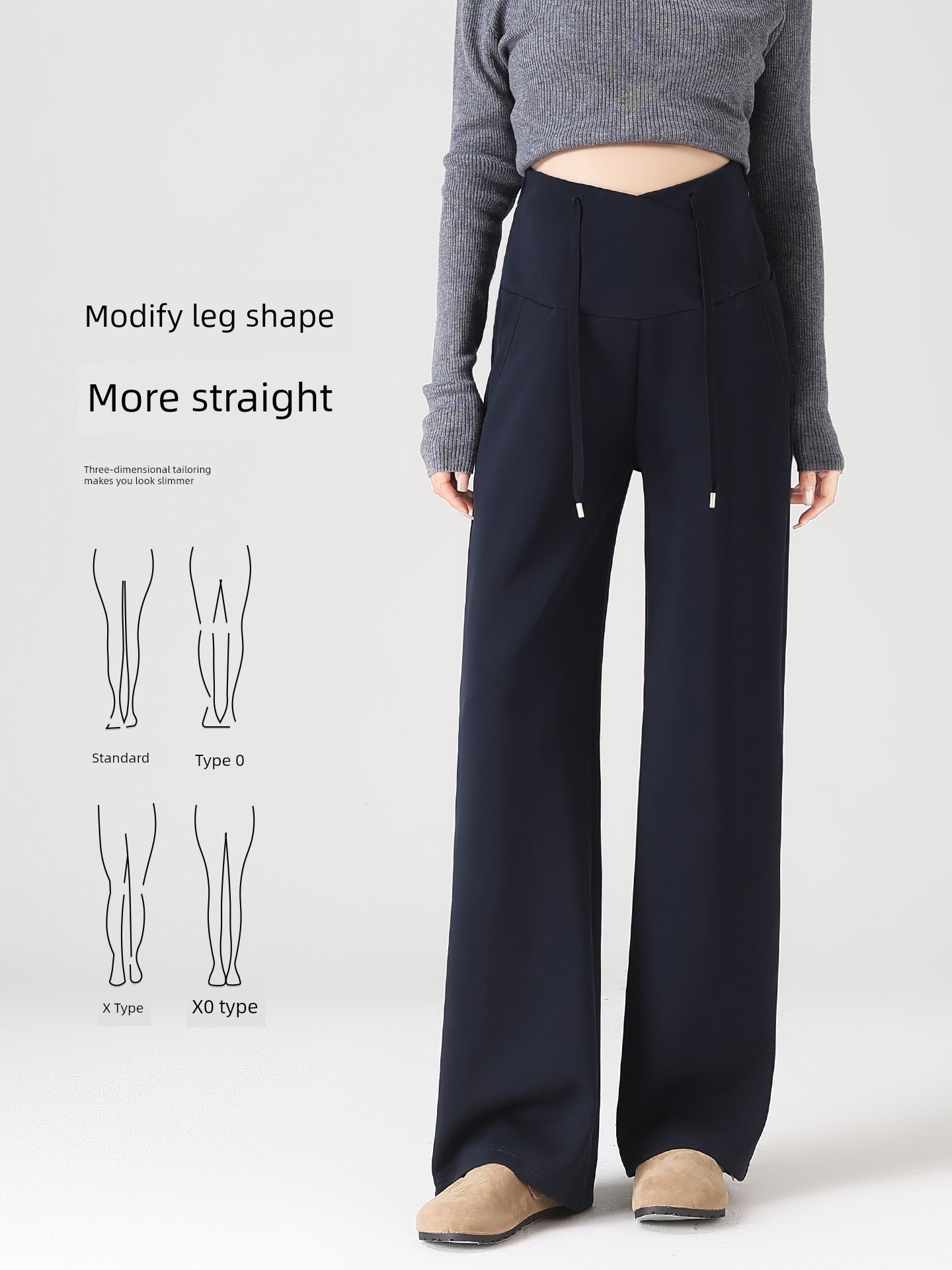 Maternity Pants for Summer, Thin Style for Outerwear, 2026 New Model, Low-Waist, Non-Tight, Straight Wide-Leg Pants for Petite Women, Suitable for Spring — 2