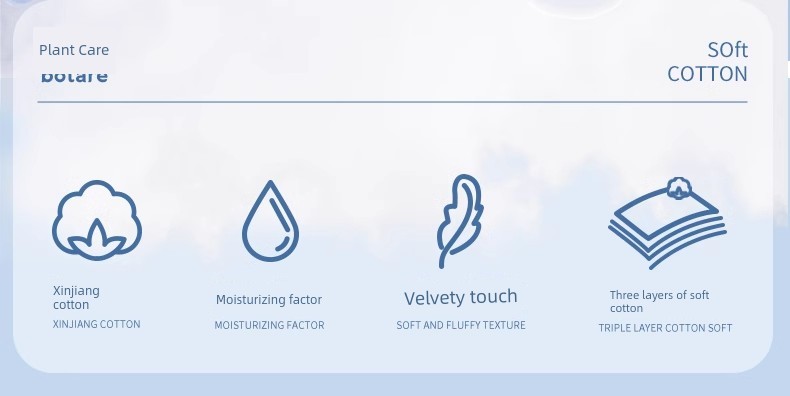 Plant-Based Cloud Soft Towel Cream Paper, Specially Developed for Newborns, Moisturizing Soft Tissue, Baby Facial Tissue, Ultra-Soft Tissue Paper — 5