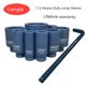 1/2 inch heavy-duty thickened and lengthened small wind cannon sleeve head pneumatic electric wrench wind-movement suit Dafei 8-46mm