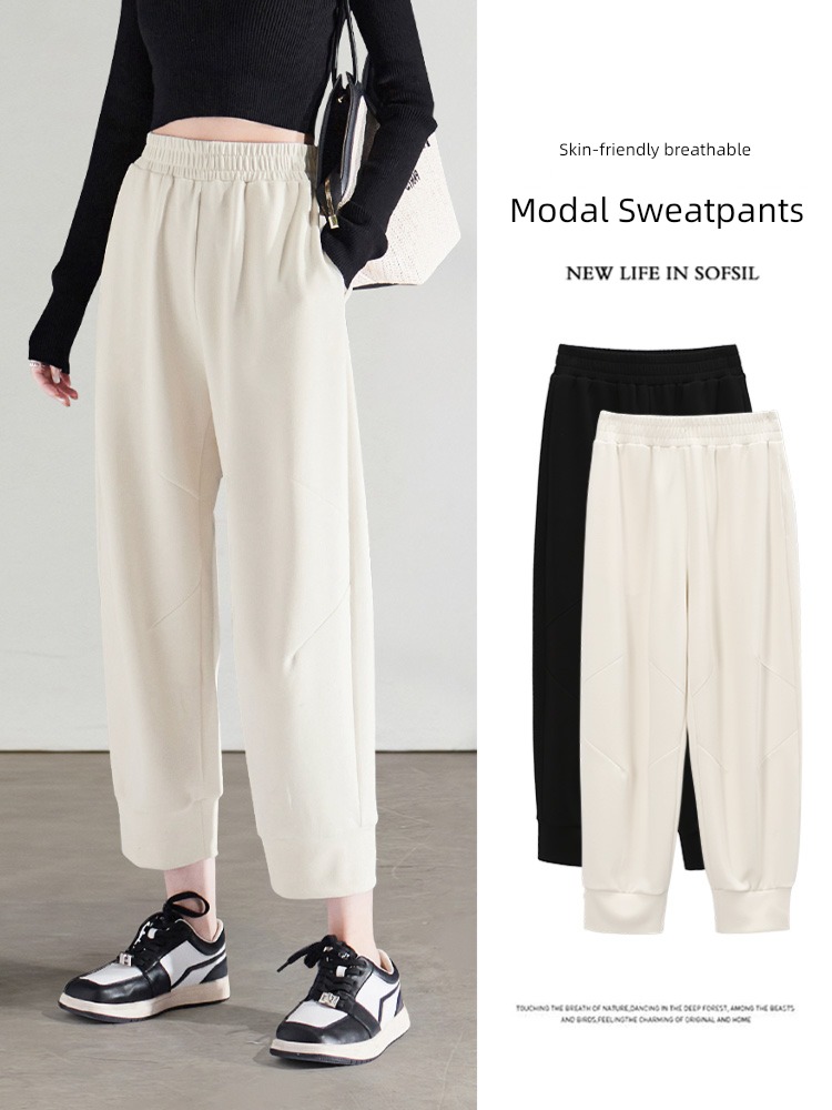 Sofitel Elastic waist black trousers