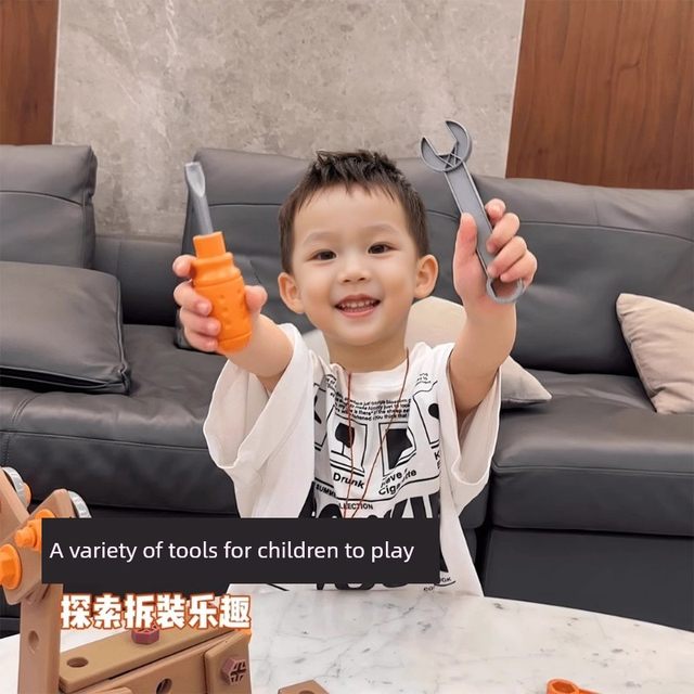 Children's puzzle repair toolbox 3 to 6 disassembly screwdriver electric assembled and repair boy assembly toys
