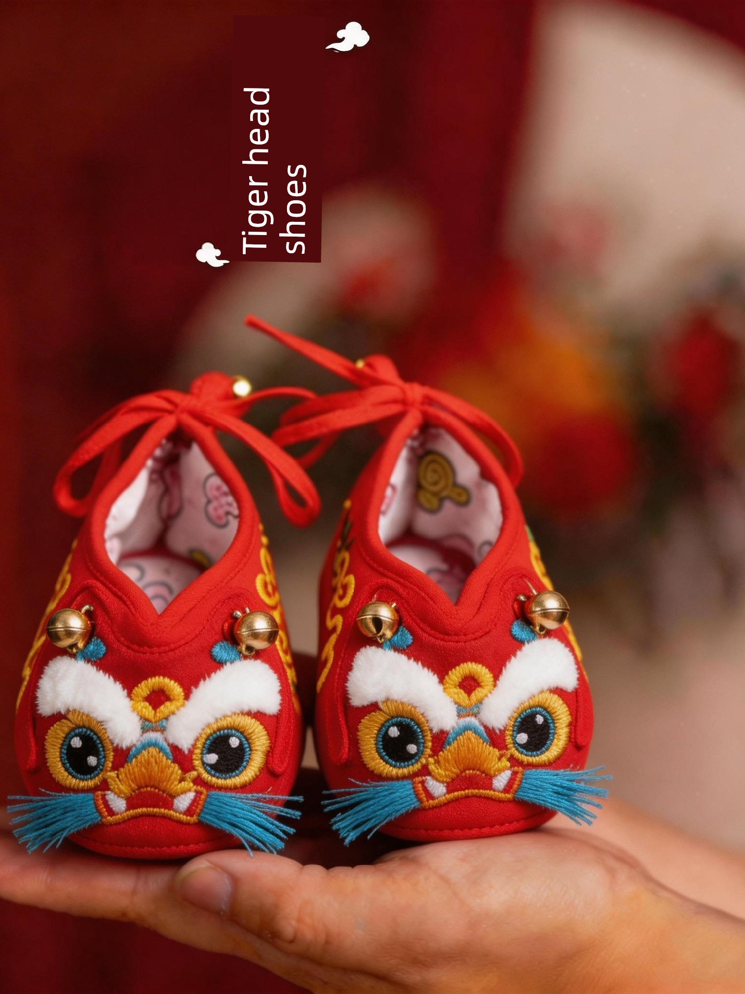 Dragon Year Baby Strong Cloth Soles Full Moon Full Year Tiger Head Shoes