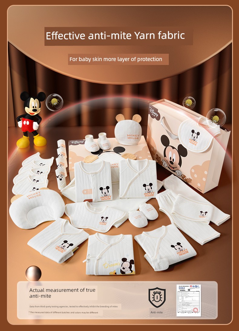 Disney Baby Clothes Gift Box, Newborn Baby Gift, High-End Practical Gift Set for Meeting the Baby — 5