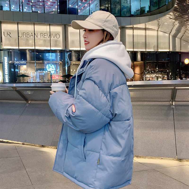 over size Bread clothes have cash less than that is registered in the accounts down cotton-padded clothes Cotton female 2022 new pattern tide Autumn and winter loose coat thick cotton-padded jacket