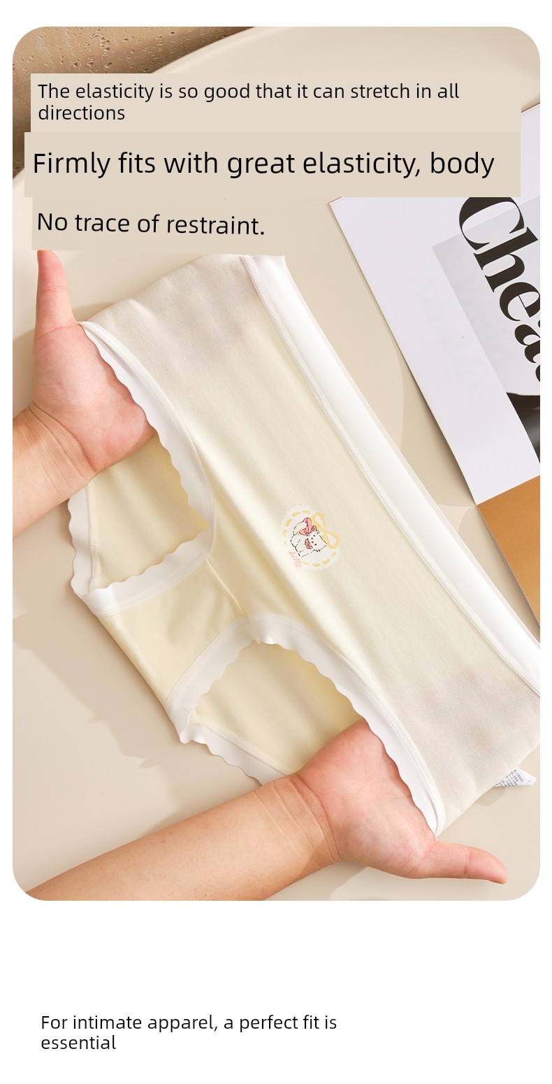 Girls' Cotton Underwear for Middle School Students, Older Children, and Elementary School Students during Their Development Period, Children's Triangle — 11