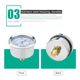 Axial membrane box pressure gauge YE60Z stainless steel with zero adjustment micro pressure kPa meter 2-minute natural gas pressure gauge 10KPa