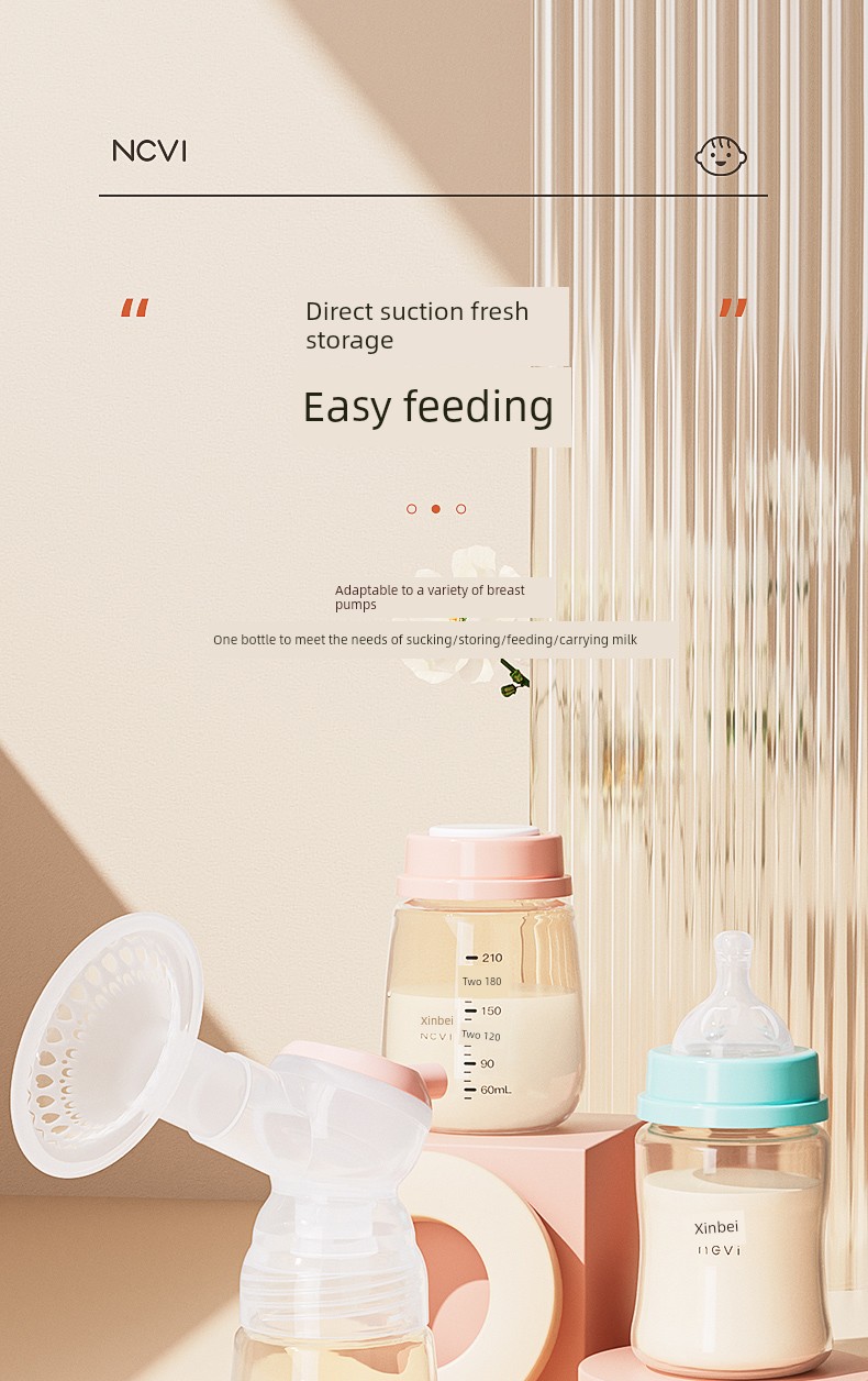 XENBEA PPSU Baby Wide Caliber Fresh-Keeping Breastmilk Bottle — 1