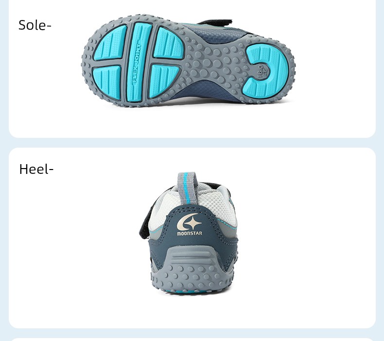 Moonstar 2-8 Years Old Toddler Shoes with Helmet-Style Anti-Kick Design, Functional Sports Shoes for Boys and Girls — 40