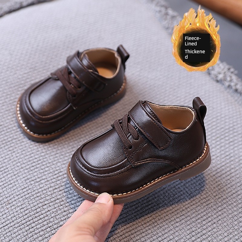 Spring and Autumn Baby Shoes, Boys' Small Leather Shoes, Soft-Soled Shoes for 1 to 3 Years Old, Toddler Shoes, Non-Slip Baby Shoes, Girls' Single Shoes — 5