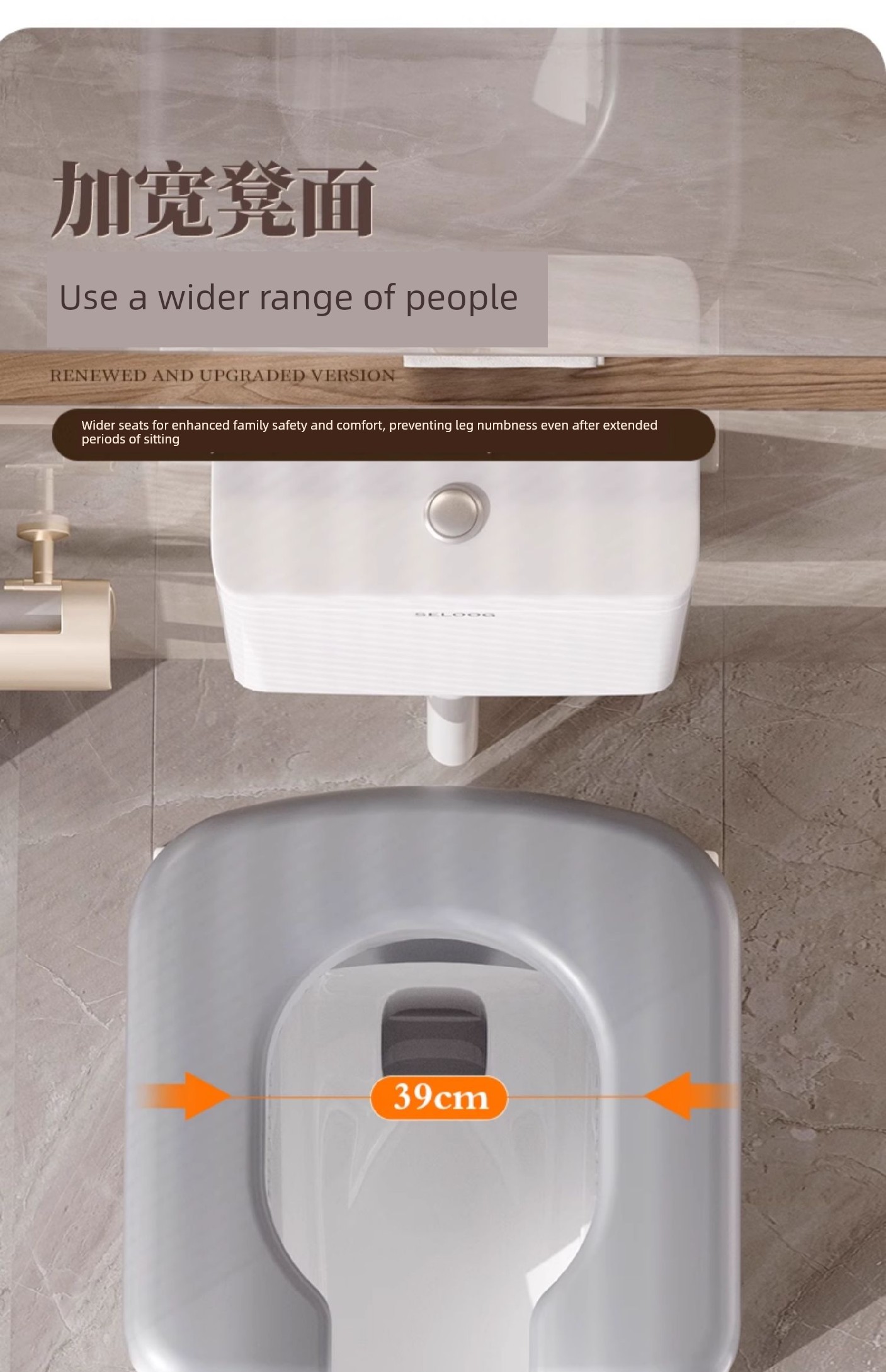 Portable Toilet Chair for Pregnant Women and Elderly People, a Mobile Toilet Seat for Squatting, a Portable Toilet Aid — 14