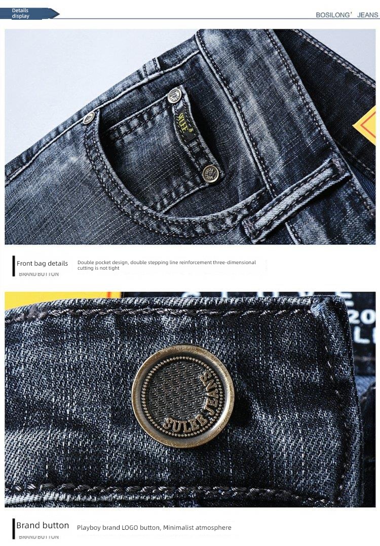 full marks summer Thin money easy Straight cylinder Denim shorts