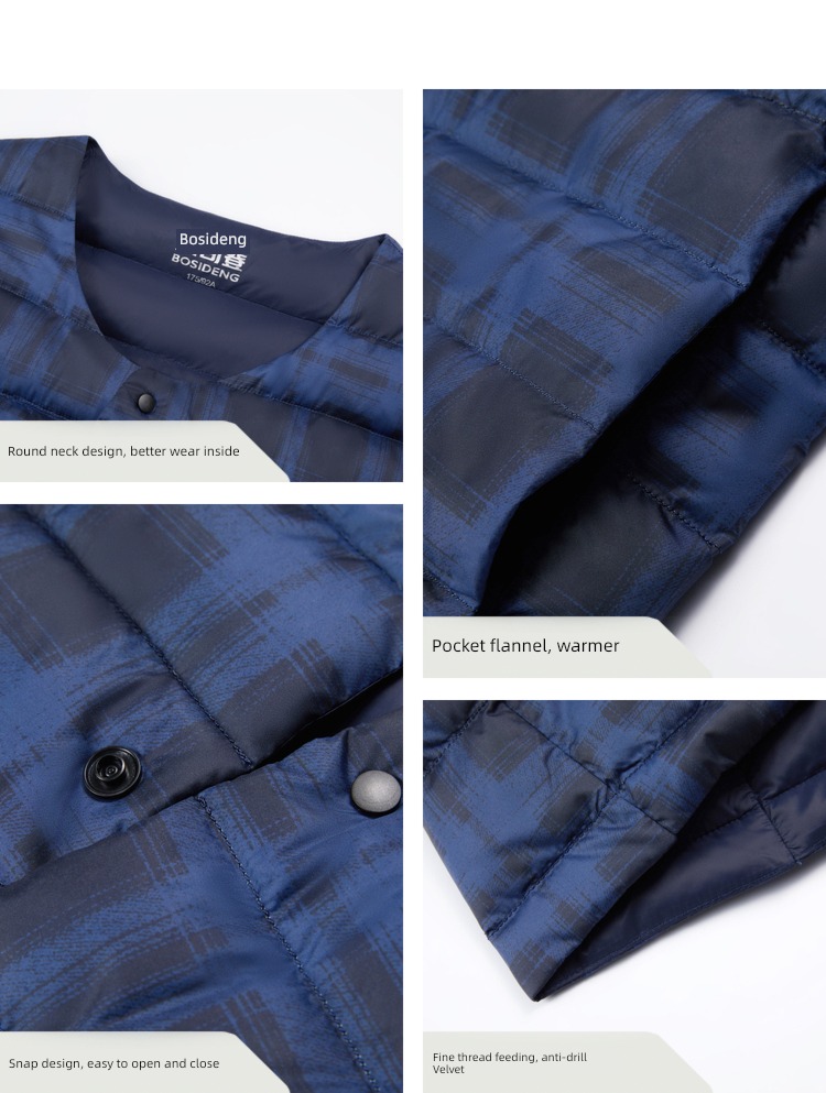 Bosideng autumn Small piece Inside Store Frivolous keep warm waistcoat
