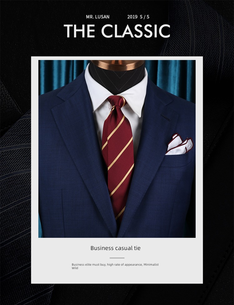 Mr. Lu San European and American fashion leisure time Italian necktie