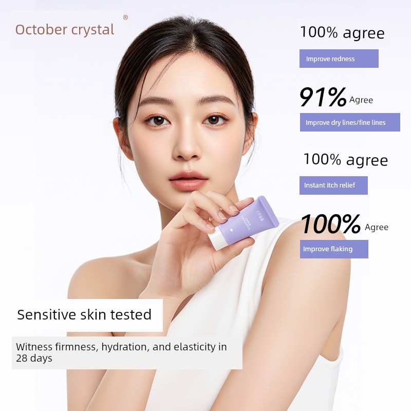 [Tmall U First] October Crystal Double Blue Series Hydrating, Soothing, and Stabilizing 15ml Water + 15g Cream — 5