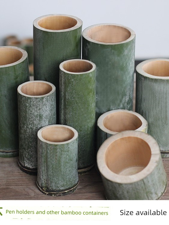Fresh Bamboo with Natural Bamboo Nodes, Bamboo Tubes, Bamboo Chopstick Holders, Handmade Bamboo Products, Bamboo Bowls, Bamboo Flower Arrangement Holders, Bamboo Pen Holders, Steaming Containers