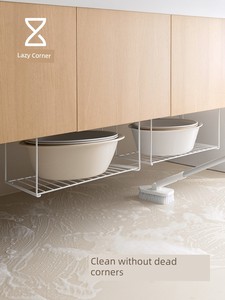 Lanjiaoluo Bathroom Cabinet Hanging Washbasin Storage Rack