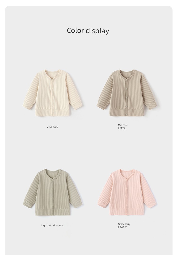 BabyLove Baby Cardigan Spring & Fall Long Sleeves Baby and Infants Coat Elastic Outerwear Casual Tops Minimalist Easiest for Match — 10