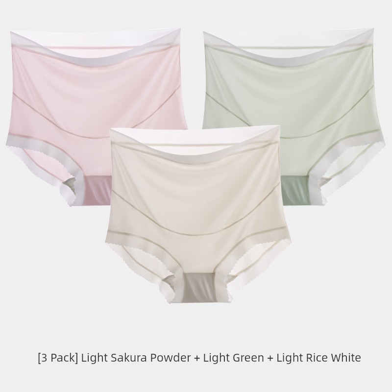 High Waist Belly Support Special Cotton Crotch Ice Silk Pregnant Women's Underpants — 7