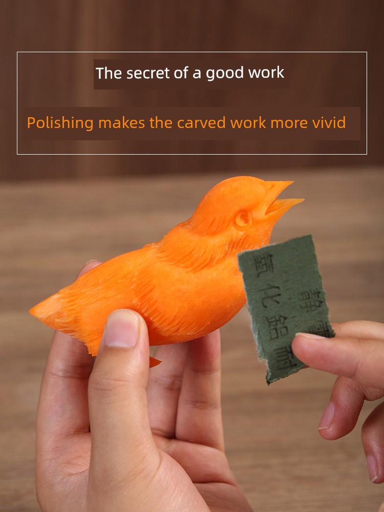 Zhou Yi's Carving Shop Carving Knife Mirror Effect Sandpaper Food Carving Sandpaper Polishing Ultra-Fine Sandpaper
