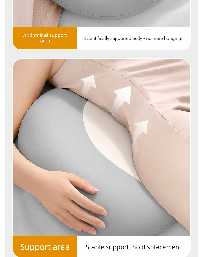 Nila Side Sleeping Pillow for Pregnant Women, Pregnancy Side Sleeping Pillow, Waist Support Side Sleeping Pillow, Belly Support Memory Pillow, Relieve — 12