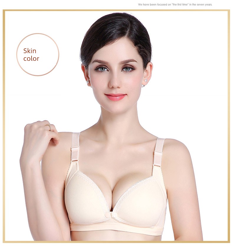 Breastfeeding Intimates Pregnant Women Push up Bras Push-up Postpartum Feeding Pure Cotton Exclusive for Pregnancy Bra Autumn and Winter Thin — 28