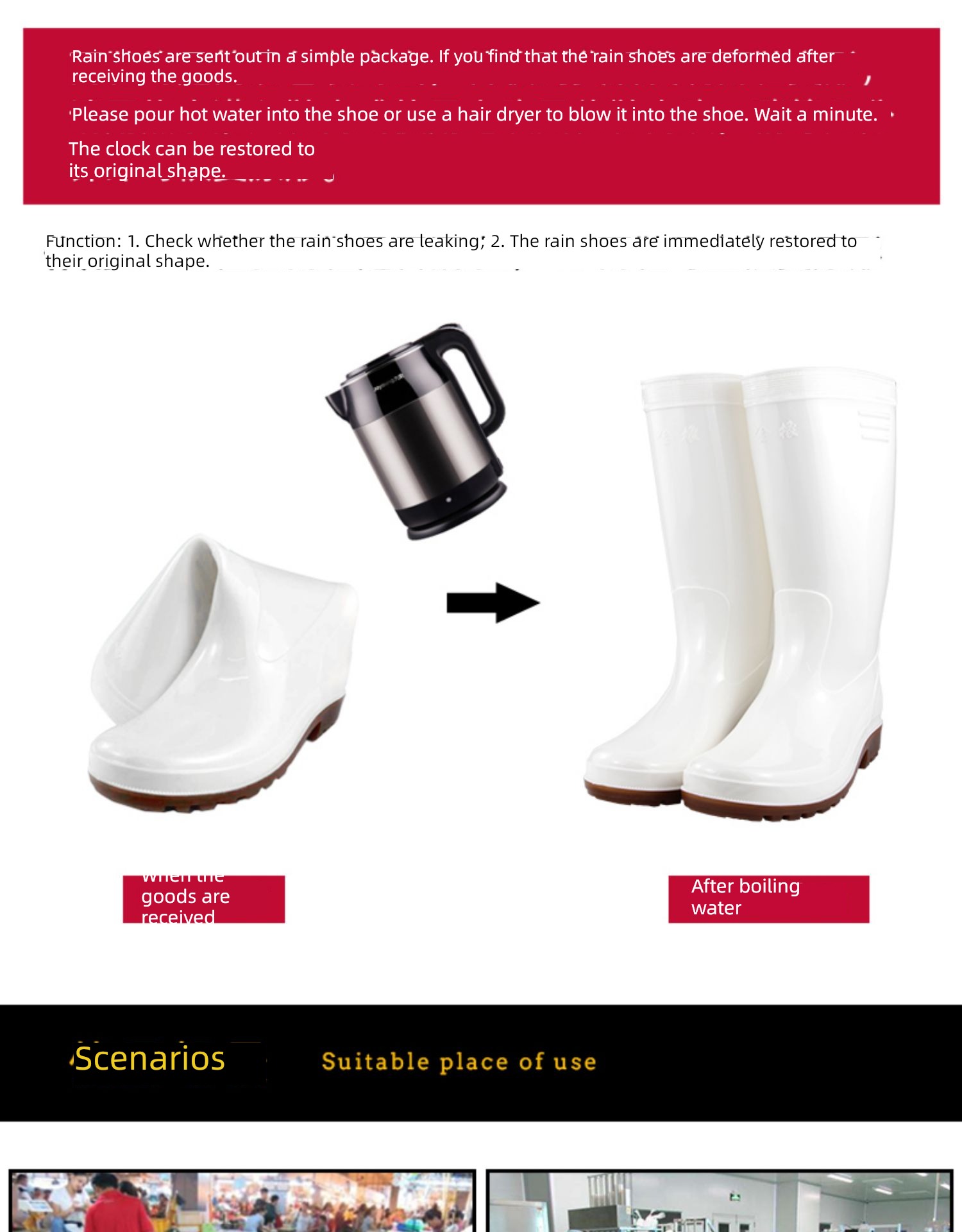 Golden Oak fashion kitchen gardening Go to sea Women's money Rain shoes