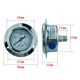 304 stainless steel shock-resistant pressure gauge YN60BFZT axial gas pressure gauge water pressure gauge oil pressure gauge hydraulic pressure gauge steam