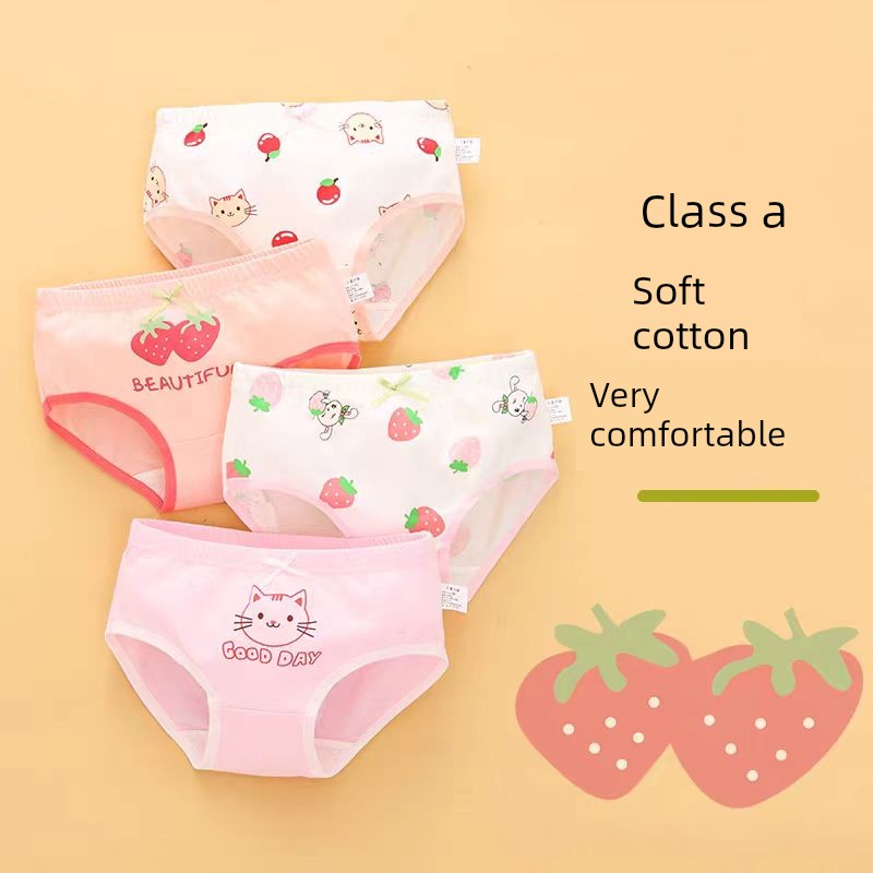 Children's Underwear for Girls, Pure Cotton Baby Boxer Shorts, Mid-To-Large Children's 100% Cotton Shorts for Girls That Don'T Pinch the Buttocks — 2