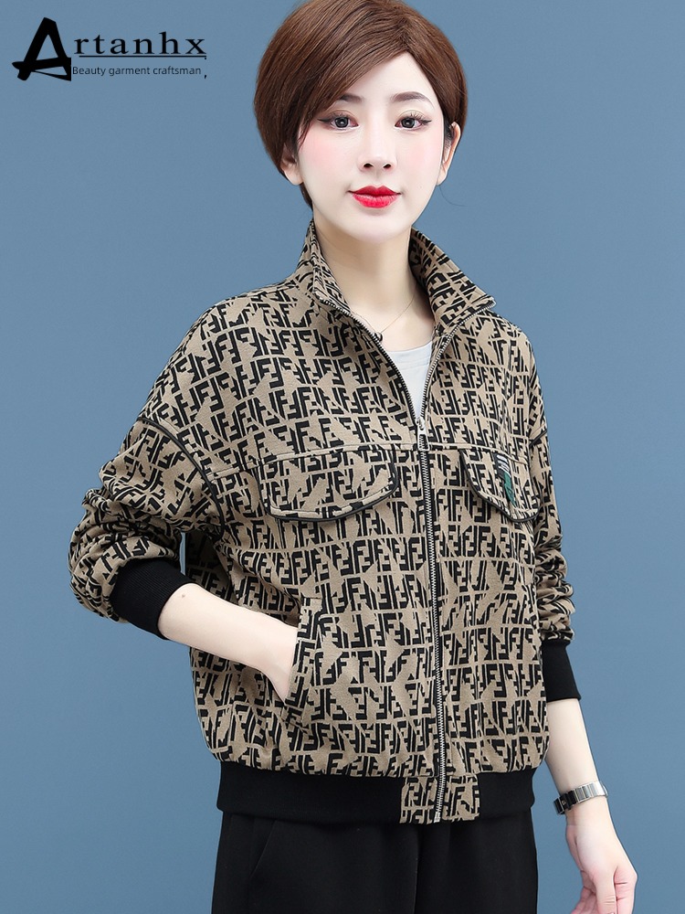loose coat female Leisure fashion have cash less than that is registered in the accounts middle age mom loose coat