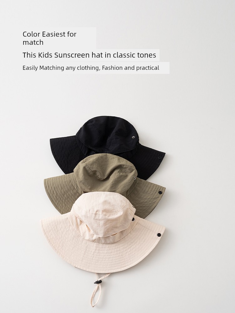 Big Brim Spring and Autumn UV Protection Kids Hat — 5