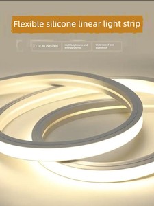Silicone Light Strip Embedded Linear Light Led Line Light Flexible Soft Casing Decorative Light Strip Groove Waterproof 