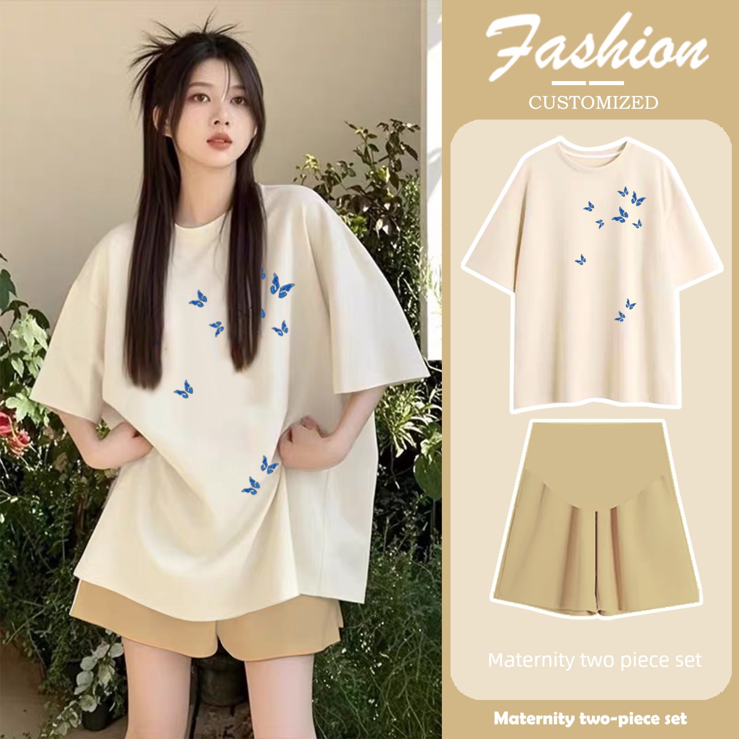 Maternity Set for Summer 2026: New Trendy Tops for Stylish Moms, Maternity Wear That Doesn'T Show Pregnancy, with a High-End Feel, and Maternity Pants — 16