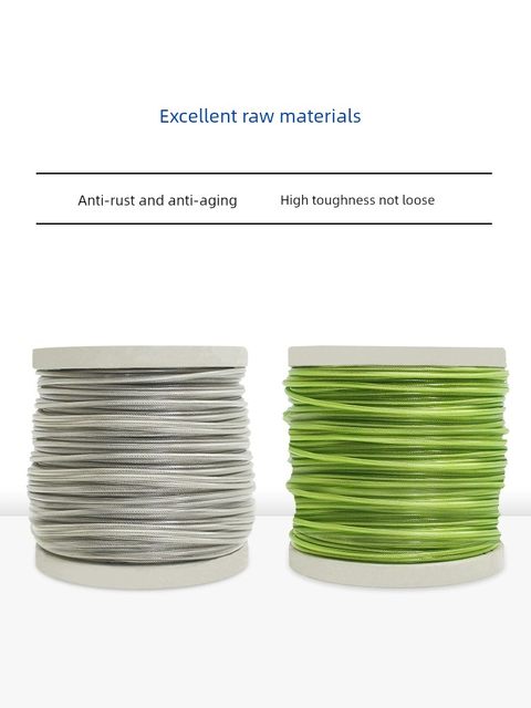 NHKING wire rope grinder rope stainless steel sling rope rigid wire hand-crank traction steel rope steel rope 4MM