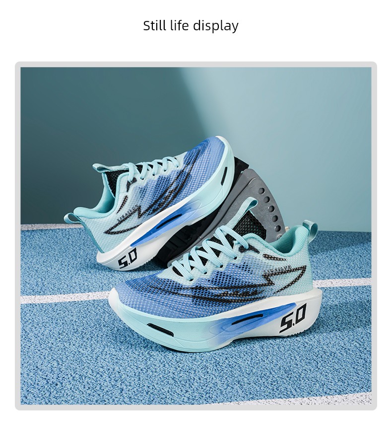 Azta Hydrogen Cloud Boys' Shoes 2026 Spring & Fall New Style Medium and Large Children's Soft-Soled Non-Slip Running Mesh Breathable Sports Shoes — 8