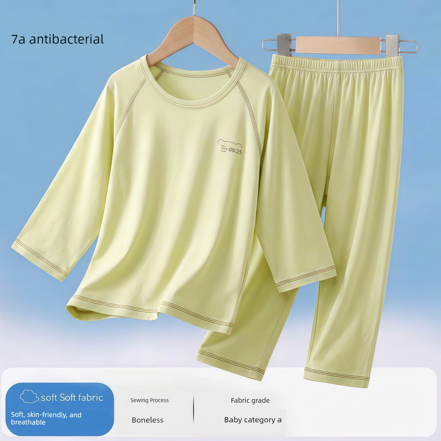 Modal Kids Pajamas Spring and Summer Thin Boys' Home Wear Boys Intimates Suit Teen Autumn Clothes Long Johns — 3