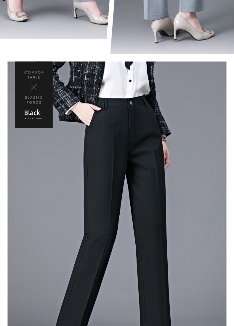 ma'am Plush middle age mom spring and autumn Suit pants