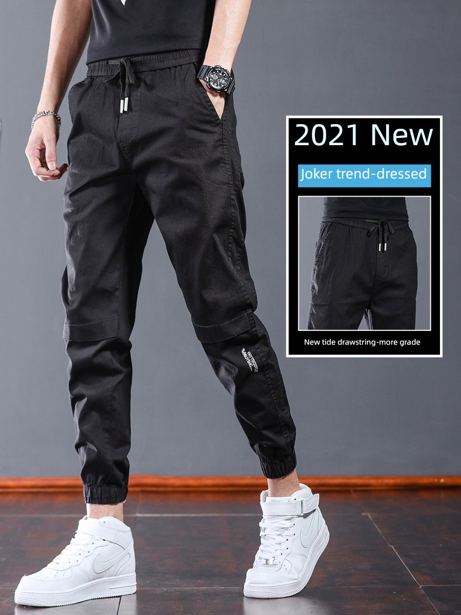 winter Toe binding tooling spring and autumn schoolboy Nine points Casual pants