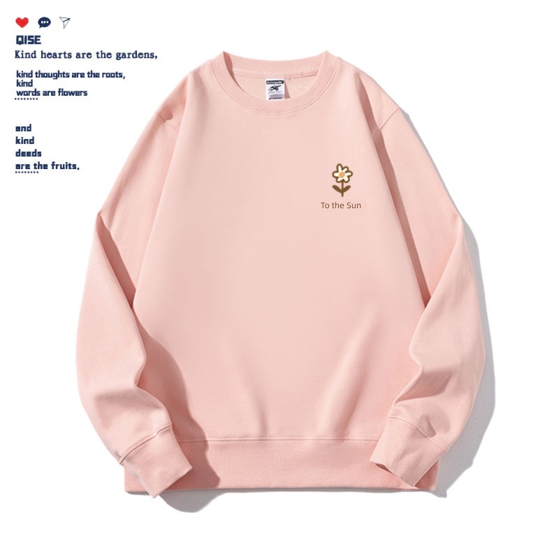 men and women like a breath of fresh air Autumn and winter Couples dress Round neck Sweater