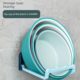 Foldable wall-mounted washbasin rack bathroom without punching storage rack bathroom toilet toilet bath foot basin storage drain rack
