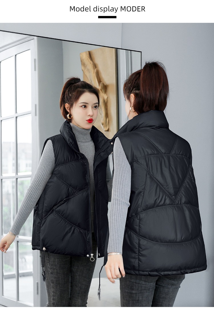 Autumn and winter easy ma'am Wear out waistcoat vest cotton-padded jacket