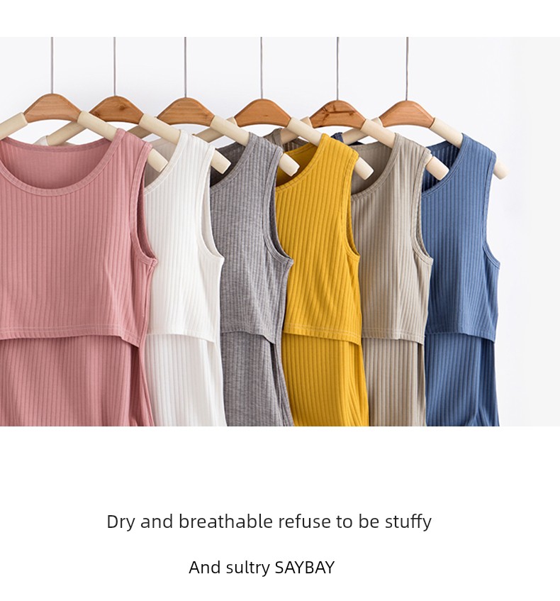 Breastfeeding Vest for Pregnant Women, Modal Undershirt for Pregnancy, Suitable for Breastfeeding, Thin Style for Autumn, Winter, and Summer — 12