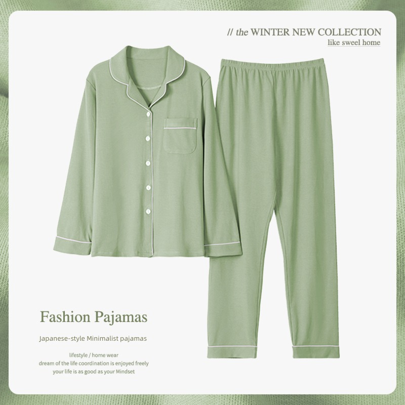 female Autumn and winter Cotton solar system leisure time leisure wear pajamas