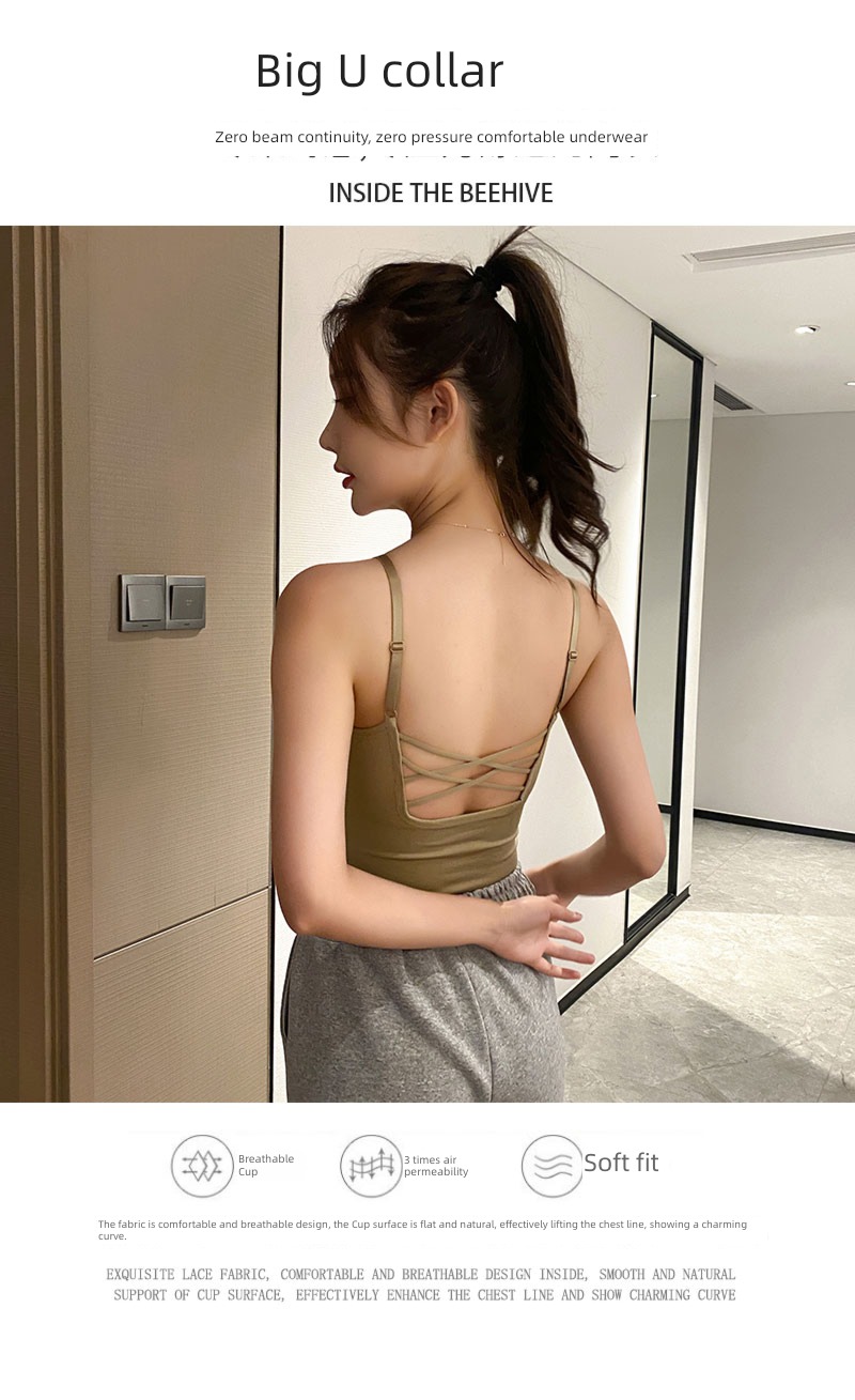 Beautiful back U type Bras one Small sling have cash less than that is registered in the accounts vest