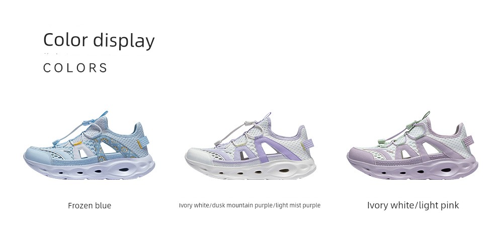 King of Water Trampling | Anta Kidsren's Girls' River-Tracing Shoes and Beach Shoes 2026 Summer New Outdoor Mesh Sports Sandals — 39